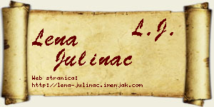 Lena Julinac vizit kartica